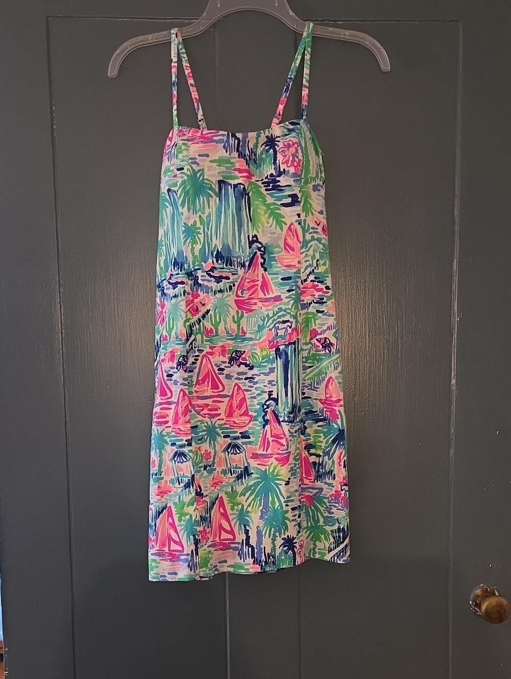 Lilly Pulitzer Salt in the Air Tie Back Dress Size 0